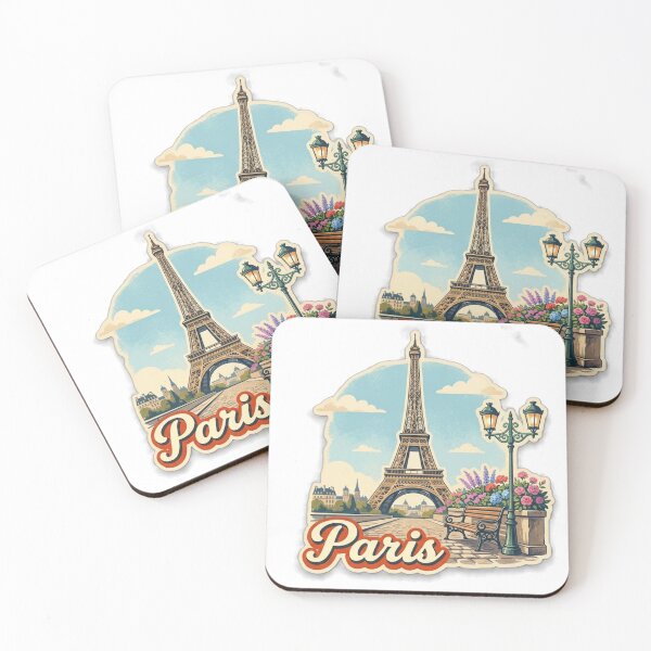 Artikelvorschau, Paris Retro Reisedesign entworfen und verkauft von MIArt Studio.