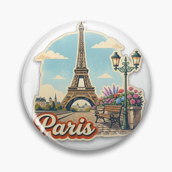 Artikelvorschau, Paris Retro Reisedesign entworfen und verkauft von MIArt Studio.