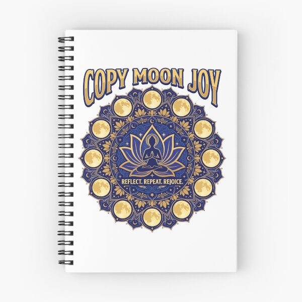 Item preview, Copy Moon Joy – Reflect Repeat Rejoice Neon Moon & Cosmic Glitch Aesthetic designed and sold by ArtsyExplorer.