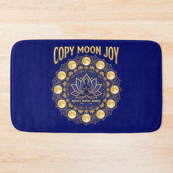 Item preview, Copy Moon Joy – Reflect Repeat Rejoice Neon Moon & Cosmic Glitch Aesthetic designed and sold by ArtsyExplorer.