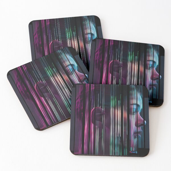 Item preview, Glowing barcode tattooed across face 4 designed and sold by Neon G.