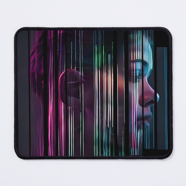 Item preview, Glowing barcode tattooed across face 4 designed and sold by Neon G.
