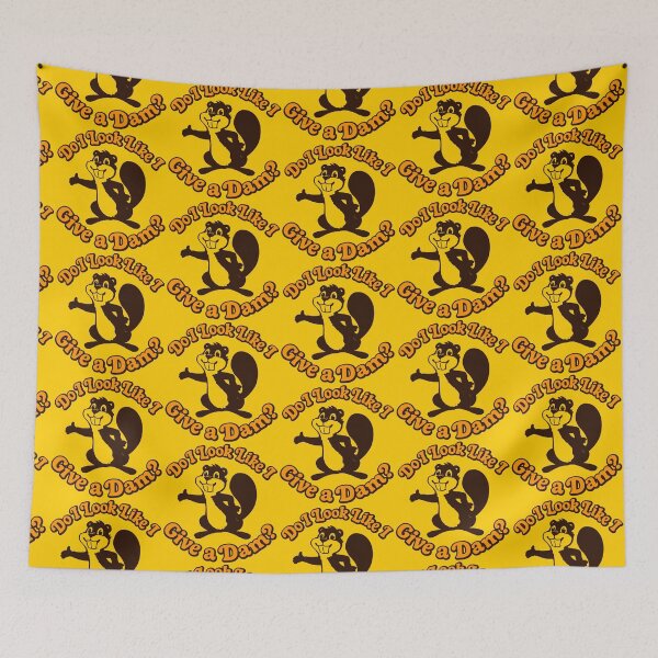 Item preview, Do I Look Like I Give a Dam? Funny Beaver Pun Joke designed and sold by darklordpug.