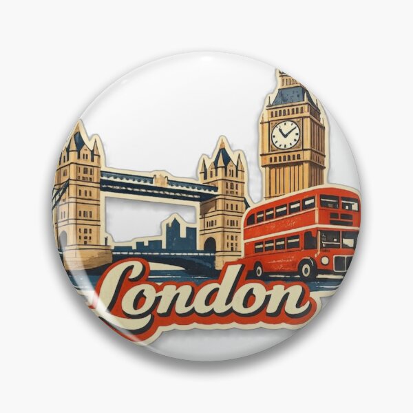 Artikelvorschau, London Retro Reisedesign entworfen und verkauft von MIArt Studio.