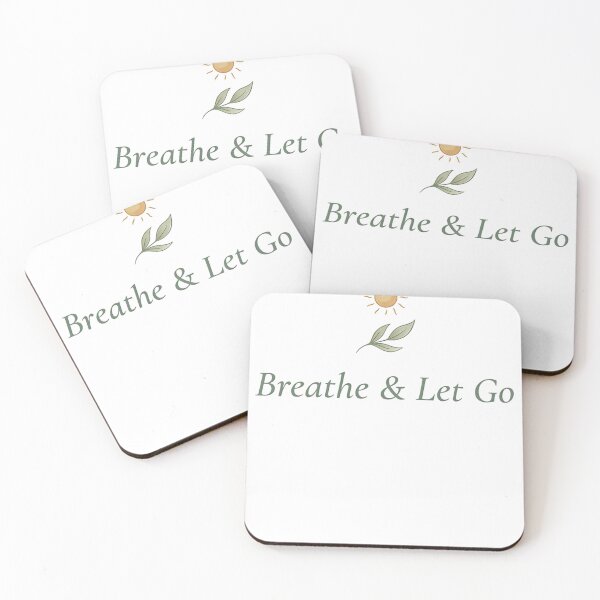 Artikelvorschau, Breathe & Let Go – Minimalistisches Yoga & Mindfulness Design mit Sonne entworfen und verkauft von JA World - Art & Design.