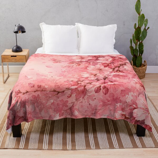 Item preview, Cherry Blossom Watercolor – Realistic Sakura Floral Pink Aesthetic Design designed and sold by PebsPebs.