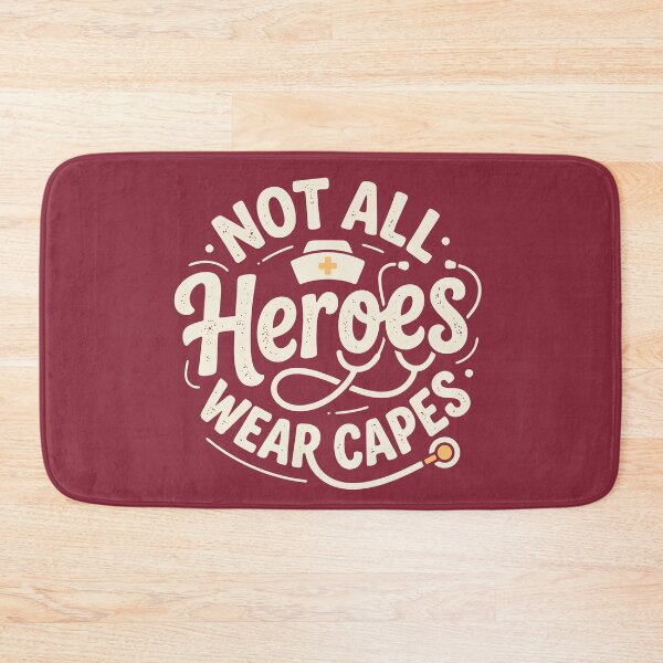 Item preview, Nurse Not All Heroes Wear Capes – Vintage Medical Typography Graphic Hat designed and sold by KiwyStudio.