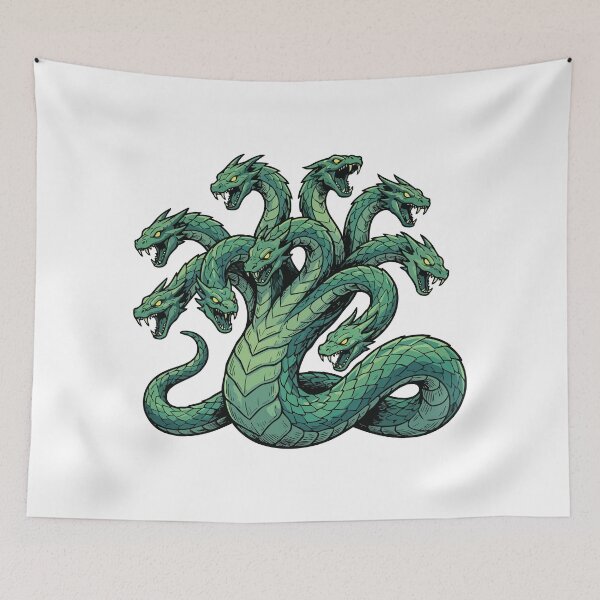 Item preview, Mythical hydra monster with multiple heads, Lernaean Hydra or Hydra of Lerna, designed and sold by Danler.