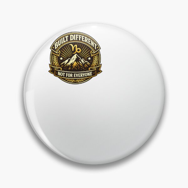 Item preview, Capricorn Built Different Not For Everyone Badge Zodiac designed and sold by BinAlgoPix.