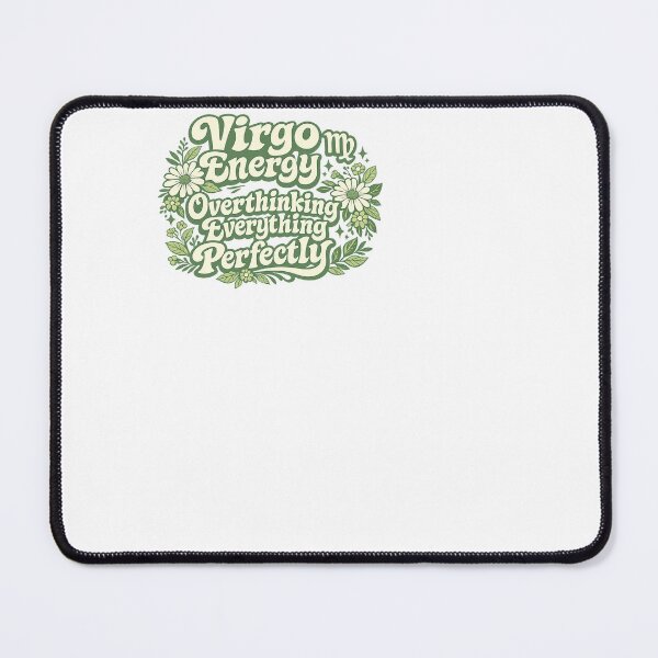 Item preview, Virgo Energy Overthinking Everything Perfectly Groovy Zodiac designed and sold by BinAlgoPix.