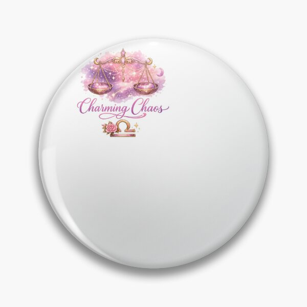 Item preview, Libra Charming Chaos Watercolor Scales Zodiac designed and sold by BinAlgoPix.