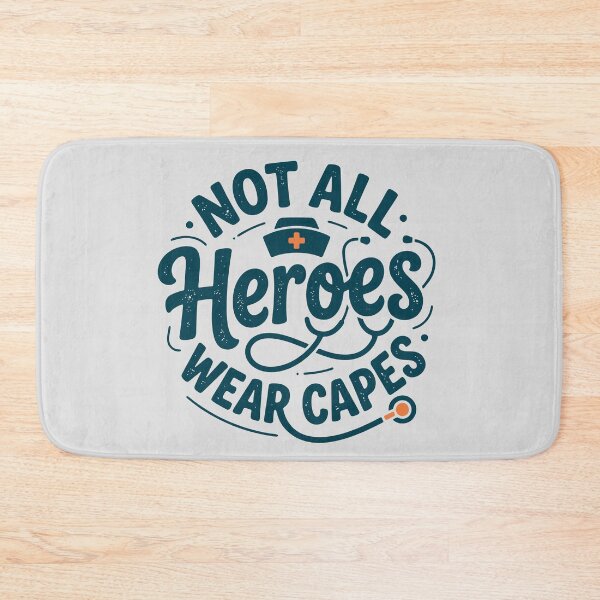 Item preview, Nurse Not All Heroes Wear Capes – Vintage Medical Typography Graphic Tee designed and sold by KiwyStudio.