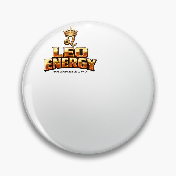 Item preview, Leo Energy Main Character Vibes Only Gold Zodiac designed and sold by BinAlgoPix.