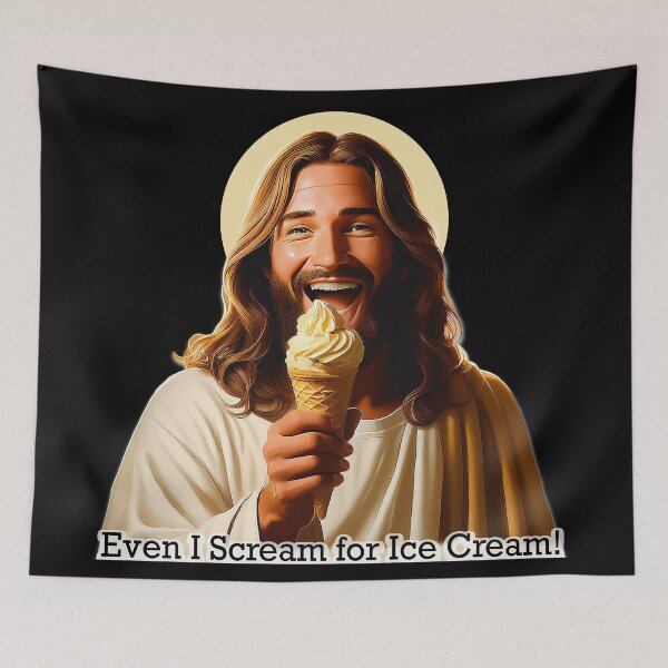 Item preview, JESUS LIKES ICE CREAM designed and sold by BIGPIX91011.