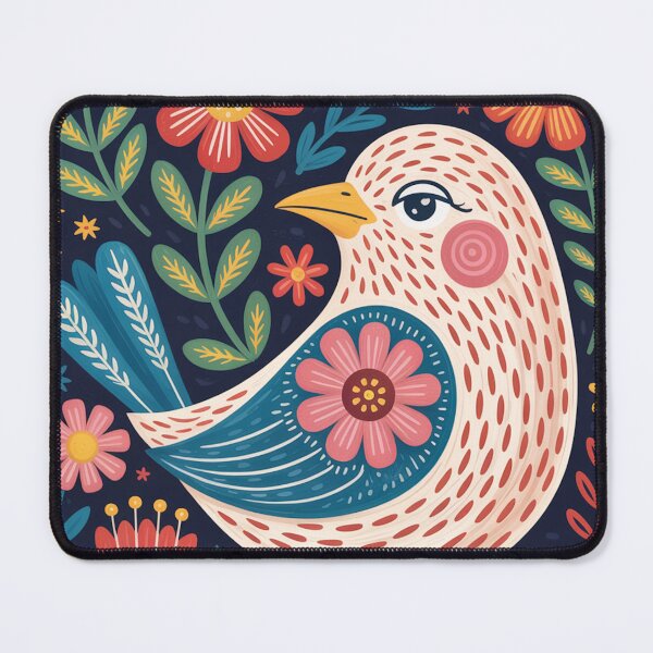 Item preview, Bird Art Print – Colorful Floral Bird Illustration  designed and sold by Filora Atelier | Bird Art.