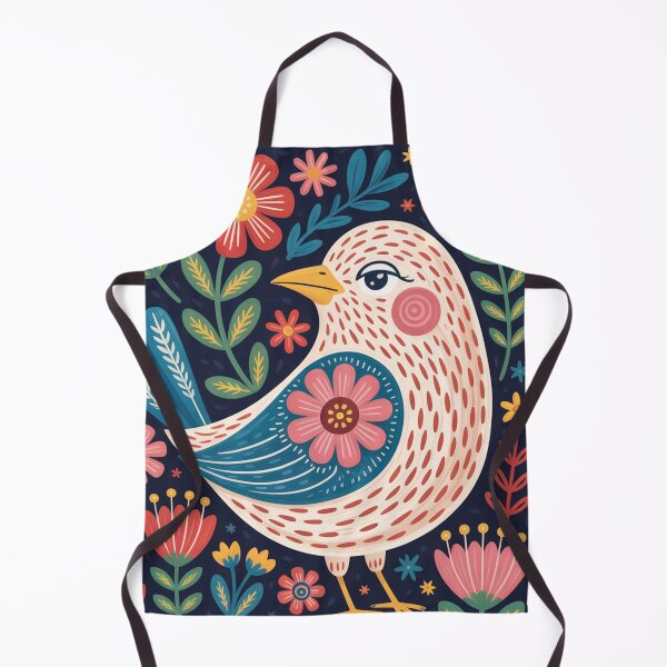 Item preview, Bird Art Print – Colorful Floral Bird Illustration designed and sold by Filora Atelier | Bird Art.