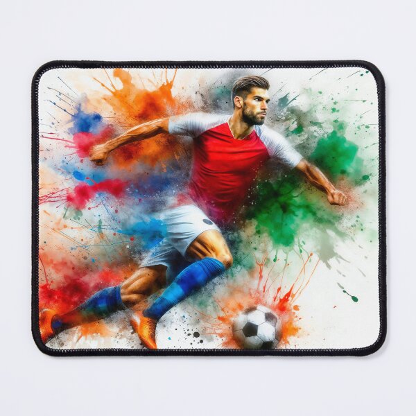Item preview, Dynamic footballer in action designed and sold by paulrommer.
