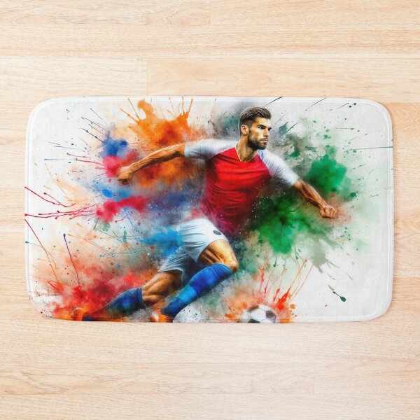 Item preview, Dynamic footballer in action designed and sold by paulrommer.