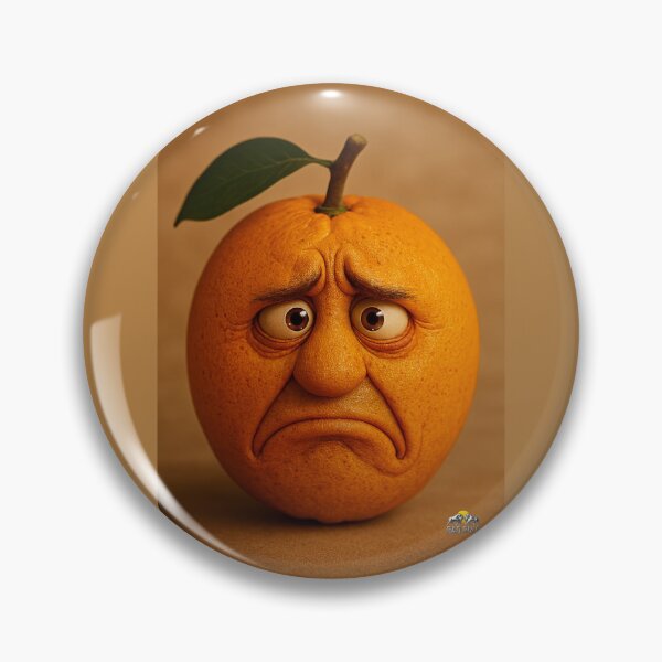 Item preview, Emotional Orange With Human Expression designed and sold by NOMISKISAW.