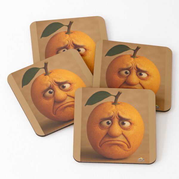 Item preview, Emotional Orange With Human Expression designed and sold by NOMISKISAW.