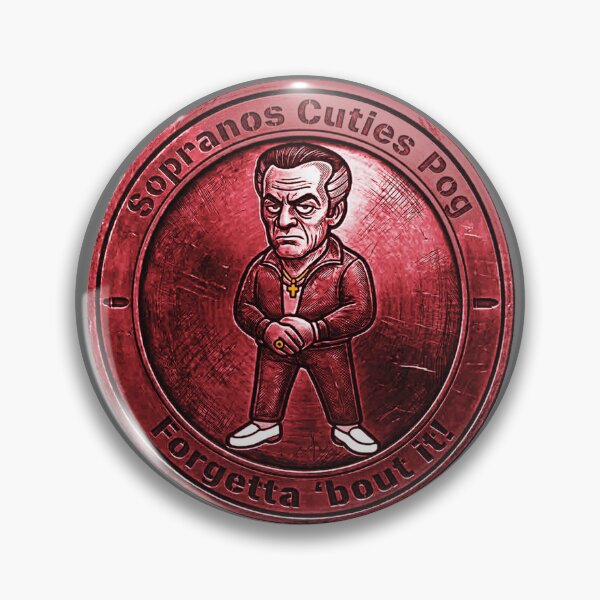 Item preview, Sopranos Cuties Pog: Paulie [Ruby Steel Variant] designed and sold by CleverCulture.