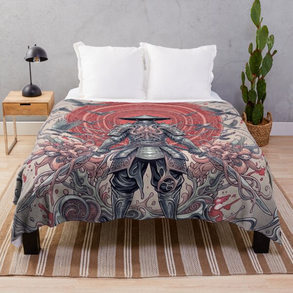 Item preview, Liquid Chrome Samurai Red Sun Ink Splatter designed and sold by MarCinu Art.