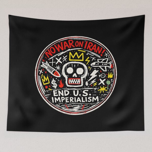Item preview, No War on Iran! End U.S. Imperialism designed and sold by DIRTYDUNNZ.