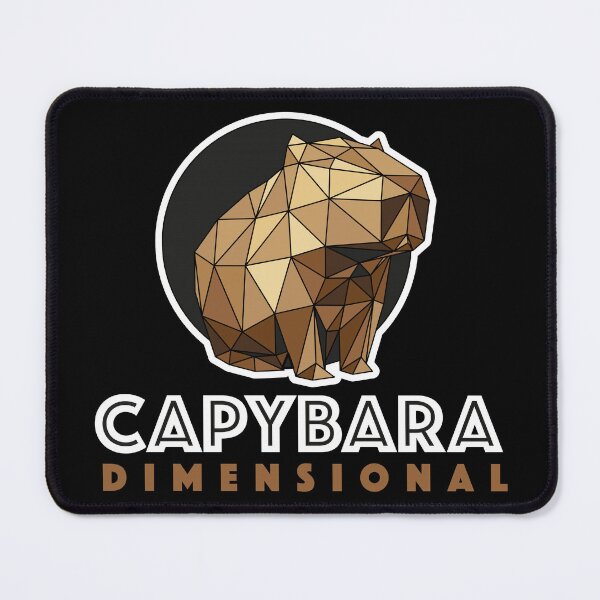 Item preview, Capybara Dimensional (polygon logo) designed and sold by CapybaraDim.