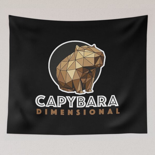 Item preview, Capybara Dimensional (polygon logo) designed and sold by CapybaraDim.