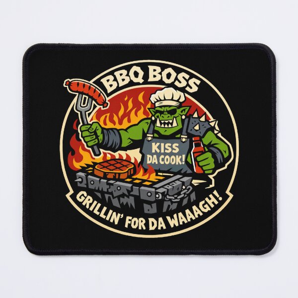 Item preview, Ork BBQ Boss Grillin For Da Waaagh designed and sold by Forged in the Warp.