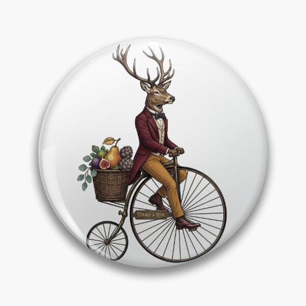 Item preview, Deer on Penny Farthing Bicycle  designed and sold by TeeARTHY.