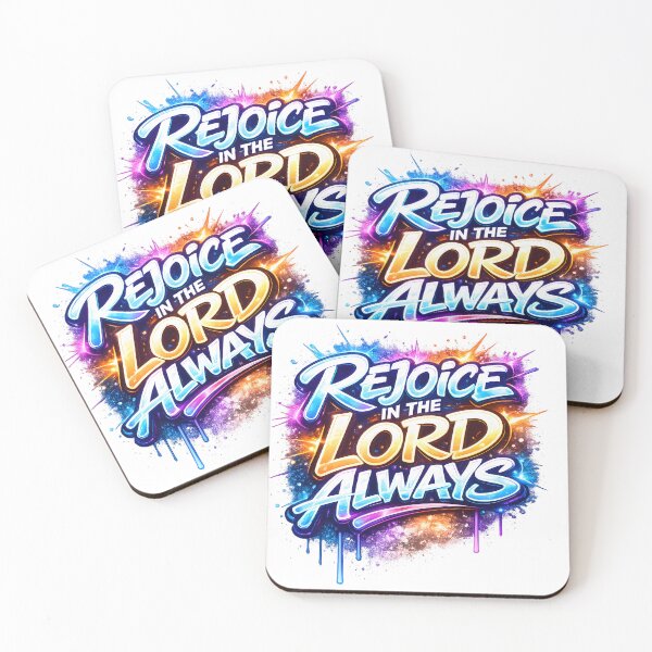 Item preview, Rejoice In The Lord Always Graffiti Cosmic Art designed and sold by Oddly Blessed.