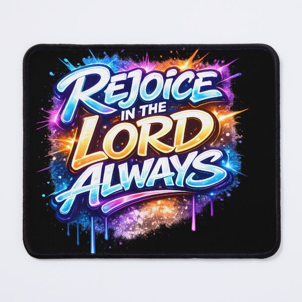 Item preview, Rejoice In The Lord Always Graffiti Cosmic Art designed and sold by Oddly Blessed.