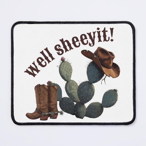 Item preview, Well Sheeyit Cowboy Boots and Hat Cactus designed and sold by ReuvenStore.