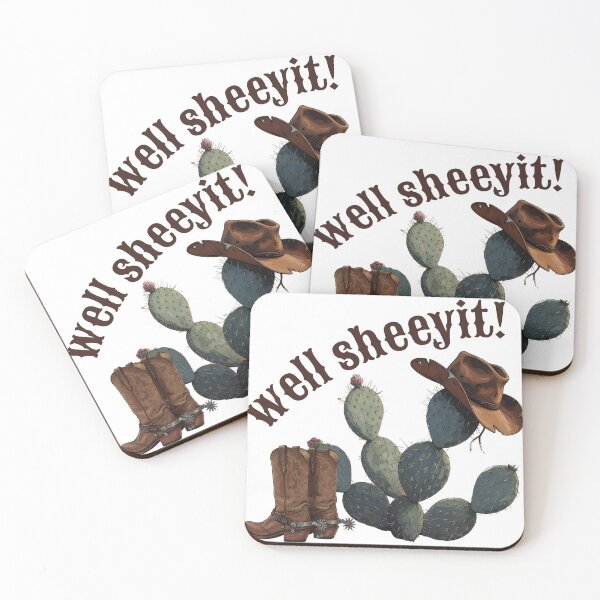 Item preview, Well Sheeyit Cowboy Boots and Hat Cactus designed and sold by ReuvenStore.