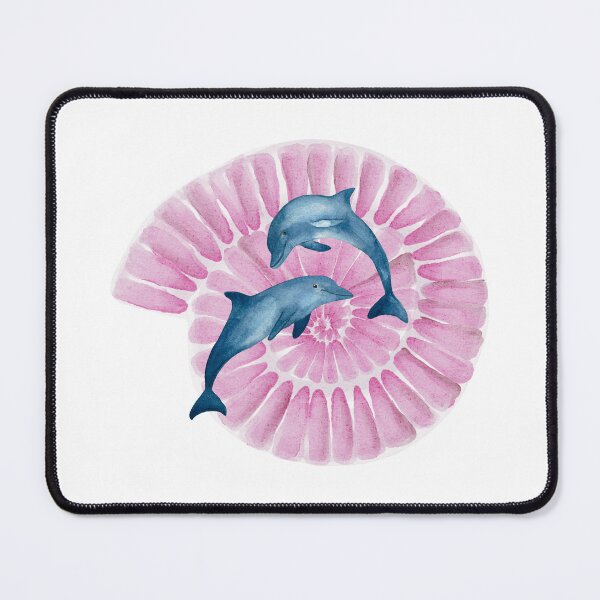 Item preview, Pink Ocean Spiral – Dolphin Aesthetic Dream Design designed and sold by ColorNest Designs.