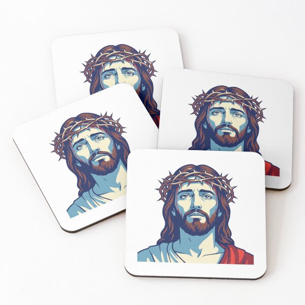 Item preview, jesus christ portrait with crown of thorns, Jesus Christ or Jesus of Nazareth designed and sold by Danler.