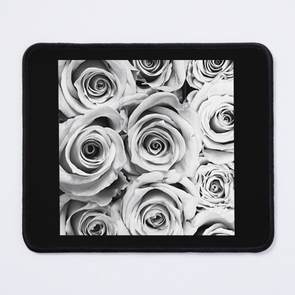 Item preview, Black & White Rose Photography – Floral Art on black background designed and sold by PeridotGypsy.