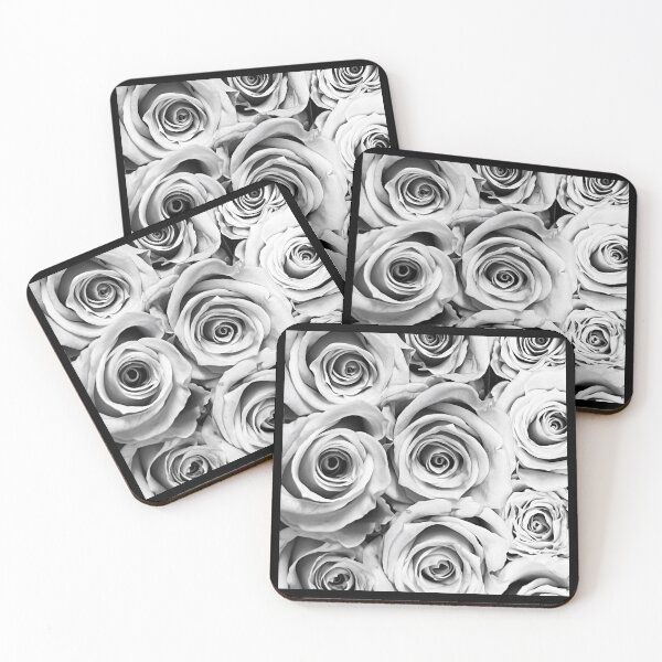 Item preview, Black & White Rose Photography –  Floral Art on black background  designed and sold by PeridotGypsy.