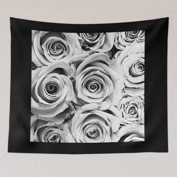 Item preview, Black & White Rose Photography –  Floral Art on black background  designed and sold by PeridotGypsy.