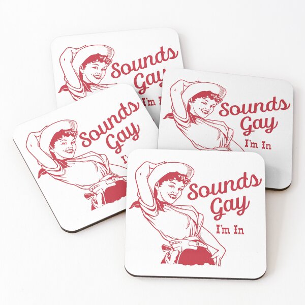 Item preview, Sounds Gay I'm In - Vintage Lesbian Cowgirl Howdy Lesbians designed and sold by Teeter-Totter.