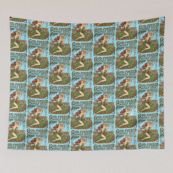 Item preview, God Forbid Women Have Hobbies  designed and sold by TeeARTHY.