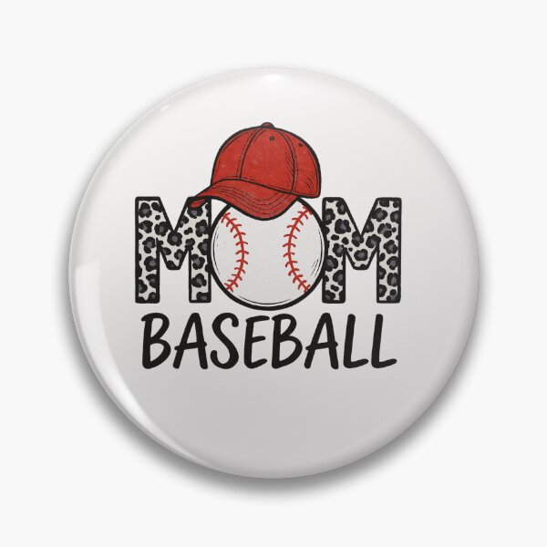 Item preview, Baseball Mom Leopard Print - Red Hat & Game Day Mama Design designed and sold by Lozarux.
