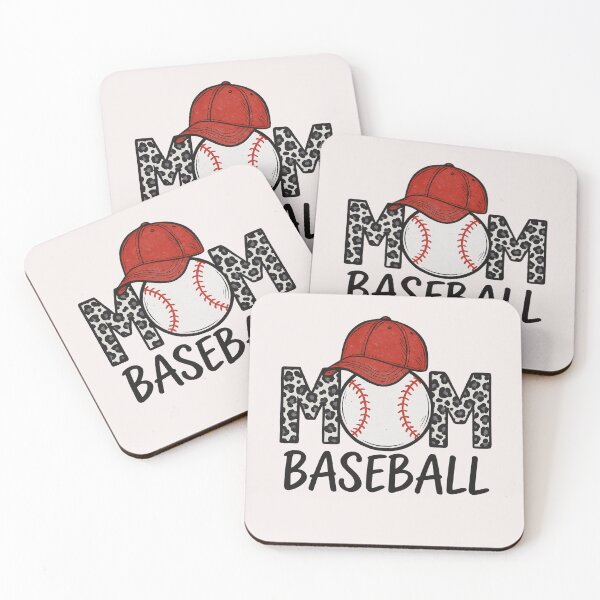 Item preview, Baseball Mom Leopard Print - Red Hat & Game Day Mama Design designed and sold by Lozarux.
