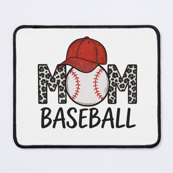 Item preview, Baseball Mom Leopard Print - Red Hat & Game Day Mama Design designed and sold by Lozarux.