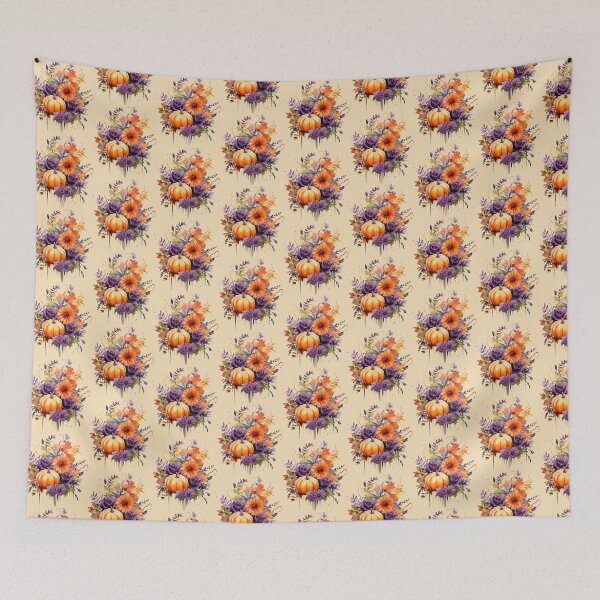 Item preview, Watercolor Pumkin Bouquet designed and sold by PawsandPages.