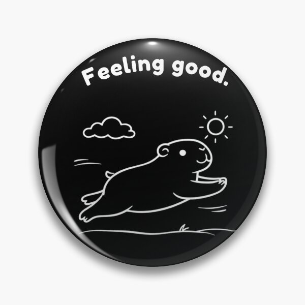 Item preview, Feeling Good Capybara – Cute Minimalist Animal Design designed and sold by PAPIRO SIGLO XXI.
