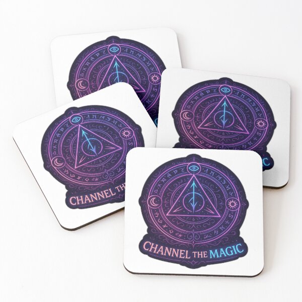 Item preview, Mystical Arcane Sigil Sticker Featuring Glowing Neon Runes in Dark Fantasy Style designed and sold by DrainedUwU.