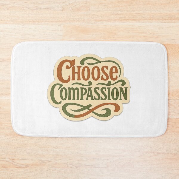 Item preview, Vintage Retro Vegan Inspiration Poster with 'Choose Compassion' Quote designed and sold by DrainedUwU.