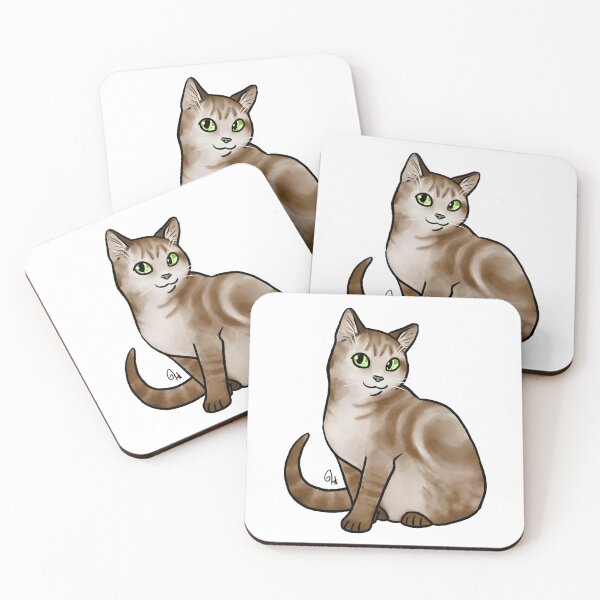 Item preview, Cat - Australian Mist - Brown Marble designed and sold by Jennifer Stolzer.